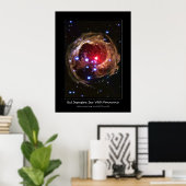 Red Superreuze Star V838 Monocerotis Poster (Thuiskantoor)