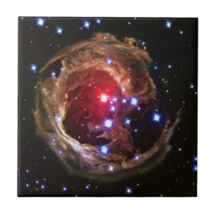 Red Superreuze Star V838 Monocerotis Tegeltje