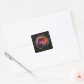 Red Superreuze Star V838 Monocerotis Vierkante Sticker (Envelop)