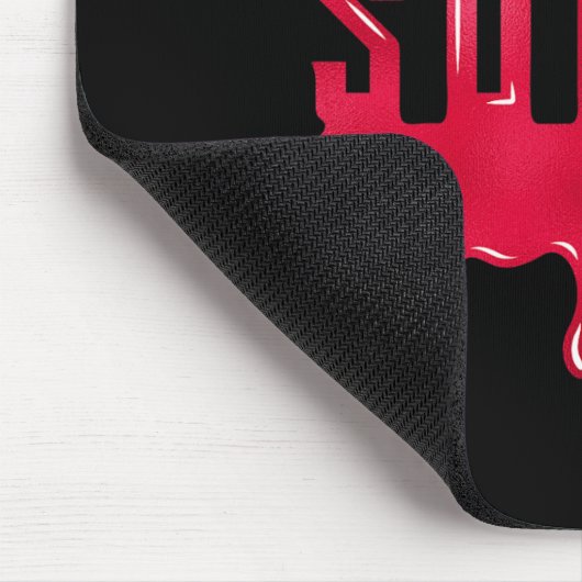 Red Support Squad Matching t - shirts Muismat (Hoek)