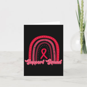 Red Support Squad Rainbow Blood Cancer Awareness W Kaart