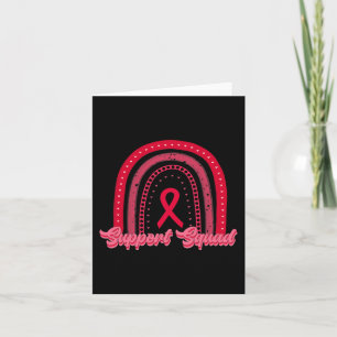 Red Support Squad Rainbow Blood Cancer Awareness W Kaart