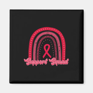 Red Support Squad Rainbow Blood Cancer Awareness W Magneet
