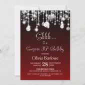 Red Surprise 95ste verjaardagsfeestje Kaart (Voorkant)