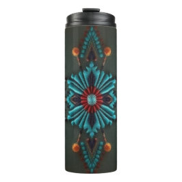 Red Susan Corn Flower-Thermal Tumbler Thermosbeker