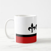 Red Swanky Fleur De Lis Mok (Links)