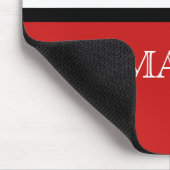Red Swanky Fleur De Lis Mousepad Muismat (Hoek)