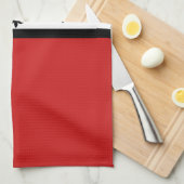 Red Swanky Fleur De Lis Towel Theedoek (Quarter Fold)
