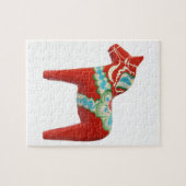 Red Swedish Dala Horse Legpuzzel (Horizontaal)