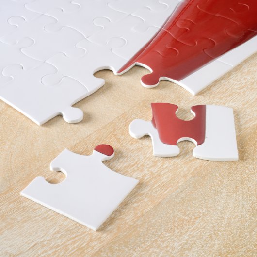 Red Swedish Dala Horse Legpuzzel (Zijkant)