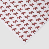 Red Swedish Dala Horses Tissuepapier (Detail)