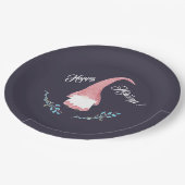 Red Swedish Gnome Holiday Paper Borden Papieren Bordje (Gekanteld)