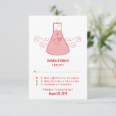 Red Sweet Chemistry Response Kaart (Staand voorkant)