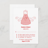 Red Sweet Chemistry Response Kaart (Voorkant / Achterkant)