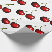 Red Sweet Cherries Cadeaupapier (Hoek)
