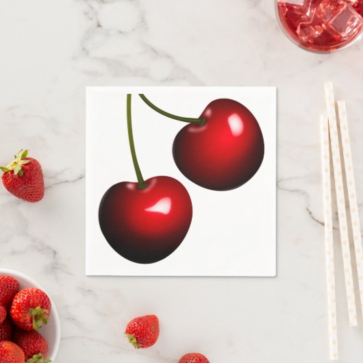 Red Sweet Cherry servetten - (Insitu)