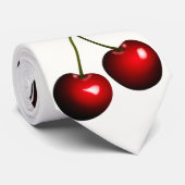 Red Sweet Cherry Stropdas - Aangepaste kleuren (Opgerold)