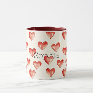 Red Sweet Hearts Valentijnsdag Mok