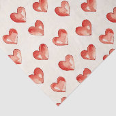 Red Sweet Hearts Verjaardag Tissuepapier (Detail)
