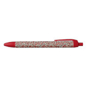 Red Sweet Hearts Zwarte Inkt Pen (Bovenkant)