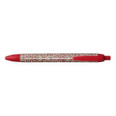 Red Sweet Hearts Zwarte Inkt Pen (Achterkant)