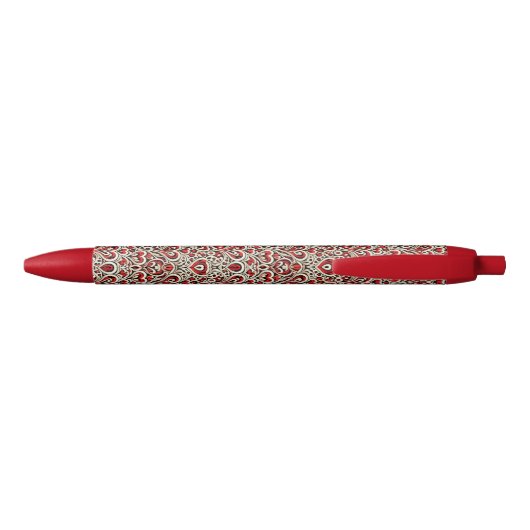 Red Sweet Hearts Zwarte Inkt Pen (Achterkant)