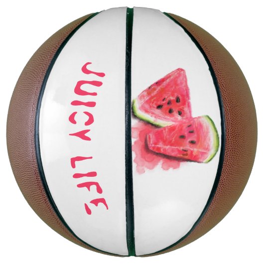 Red Sweet Juicy Watermelon Basketball Basketbal (Verticaal)