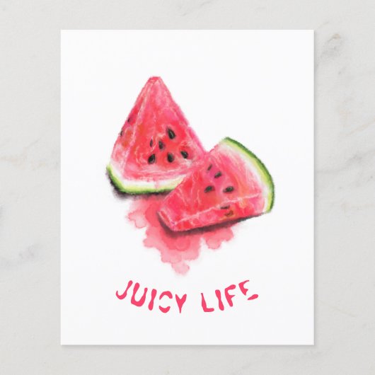 Red Sweet Juicy Watermelon Flyer (Voorkant)