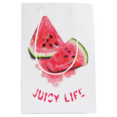 Red Sweet Juicy Watermelon Gift Bag Medium Cadeauzakje (Voorkant)