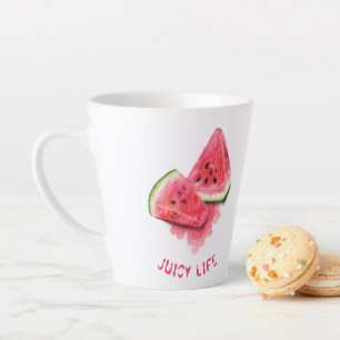 Red Sweet Juicy Watermelon Latte Mok