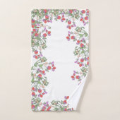  Red Sweet Pea Flowers Bath Towel Set Bad Handdoek (Handdoek)