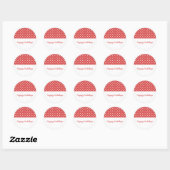 Red Sweet Polka Dot Holiday Stickers (Vel)