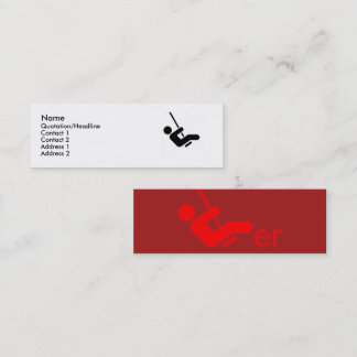 Red Swinger Calling Card Mini Visitekaartje