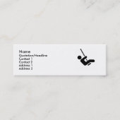 Red Swinger Calling Card Mini Visitekaartje (Voorkant)