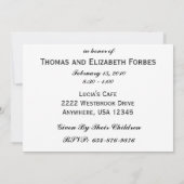 Red Swirl, 50e Jubileum Party Invitation Kaart (Achterkant)