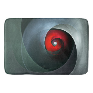 Red Swirl Artistic Modern Abstracte kunst Patroon Badmat