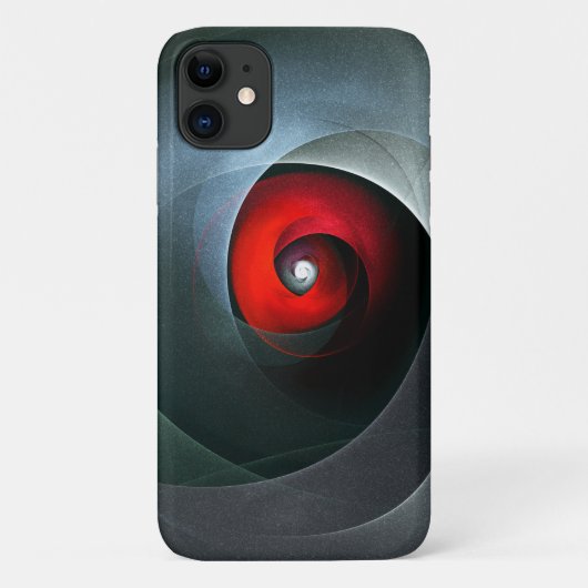 Red Swirl Artistic Modern Abstracte kunst Patroon  Case-Mate iPhone Case (Achterkant)
