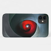 Red Swirl Artistic Modern Abstracte kunst Patroon  Case-Mate iPhone Case (Achterkant (horizontaal))