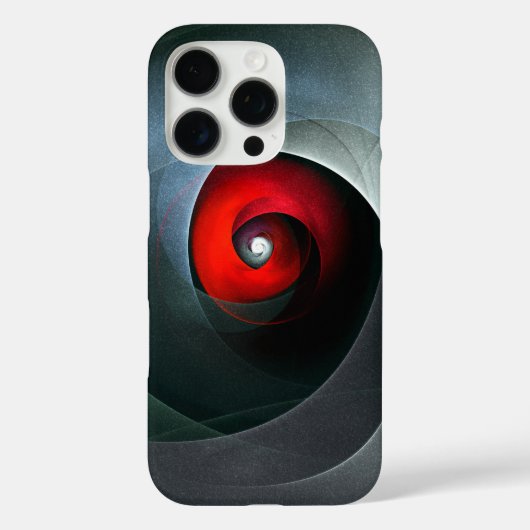 Red Swirl Artistic Modern Abstracte kunst Patroon Case-Mate iPhone Case (Achterkant)