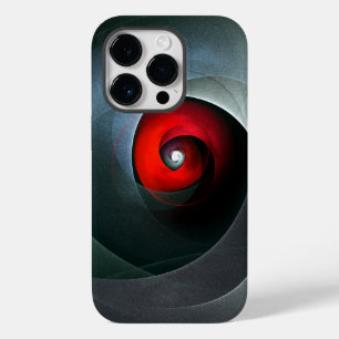 Red Swirl Artistic Modern Abstracte kunst Patroon  Case-Mate iPhone 14 Pro Hoesje