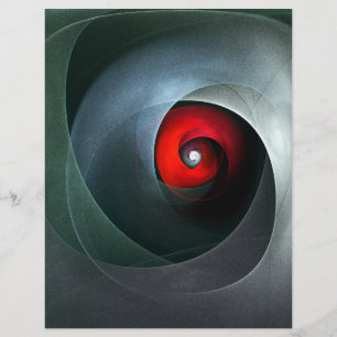 Red Swirl Artistic Modern Abstracte kunst Patroon  Flyer