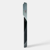 Red Swirl Artistic Modern Abstracte kunst Patroon  iPhone Hoesje (Linkerkant)