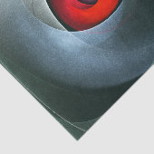 Red Swirl Artistic Modern Abstracte kunst Patroon  Tissuepapier (Detail)