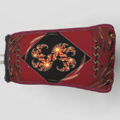Red Swirl: Passionate Drive & "Nice Day" Fractal G Golfheadcover (Voorkant)