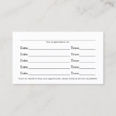 Red Swirl Professional-kaarten voor meerdere aanst Afsprakenkaartje (Achterkant)