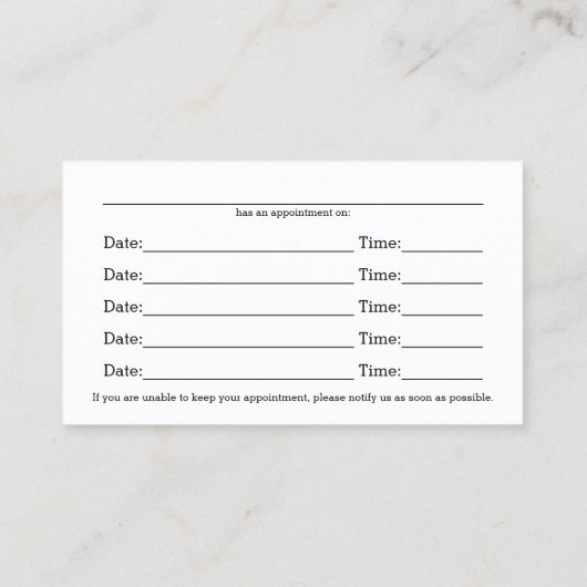 Red Swirl Professional-kaarten voor meerdere aanst Afsprakenkaartje (Achterkant)