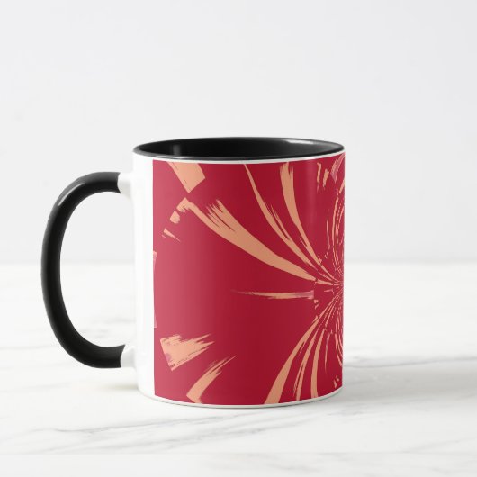 RED SWIRL RETRO ART DECO MOK (Links)