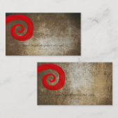 Red Swirl Visitekaartje (Voorkant / Achterkant)