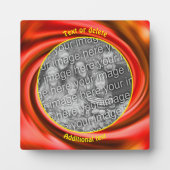 Red Swirls Creëer Uw Eigen Foto Fotoplaat (Voorkant)