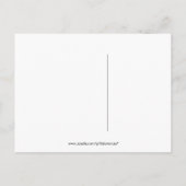 Red Swirls en Butterfly slaan de datum op Aankondigingskaart (Achterkant)